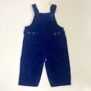 Vintage 80’s Young Man Blue Corduroy Baby Overalls 12 Months